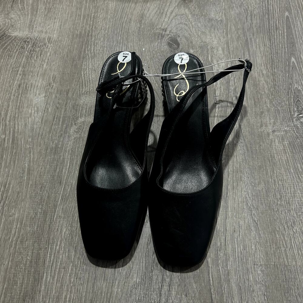 Sam Edelman Terra Gem Slingback Snip-Toe Pumps Size 7 - Picture 2 of 6